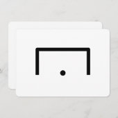 Goal Flat Note-Kaart Notitiekaartje (Voorkant / Achterkant)