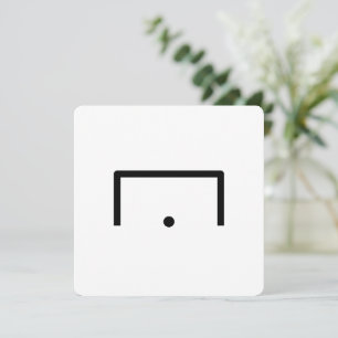 Goal Flat Note-Kaart Notitiekaartje