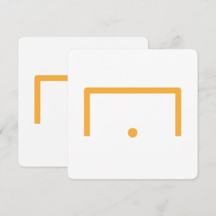 Goal Flat Note-Kaart Notitiekaartje