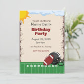 Goal! Football Frenzy Anniversaire Fête Invitation (Debout devant)