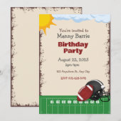 Goal! Football Frenzy Anniversaire Fête Invitation (Devant / Derrière)