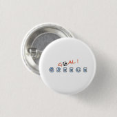 GOAL Griekenland Ronde Button 3,2 Cm (Voorkant /achterkant)