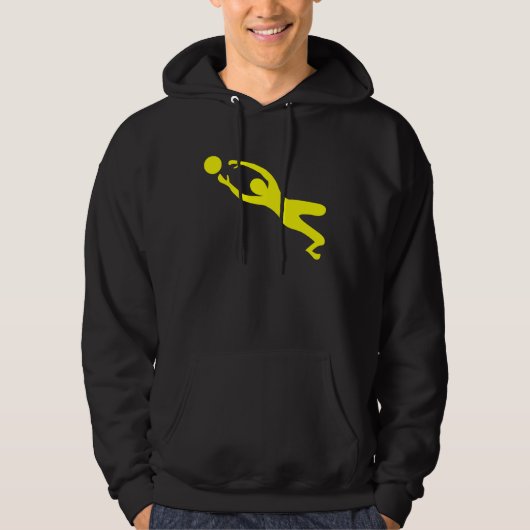 Goal Keeper - Geel Hoodie (Voorkant)