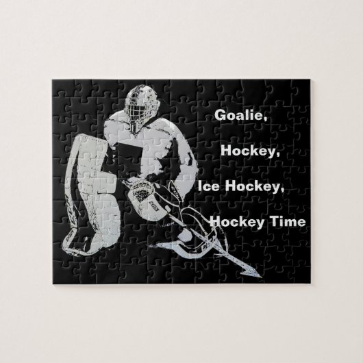 Goal Keeper - Ice Hockey Goalie Legpuzzel (Horizontaal)