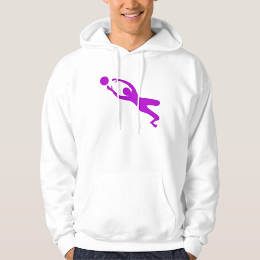 Goal Keeper - Paars Hoodie (Voorkant)