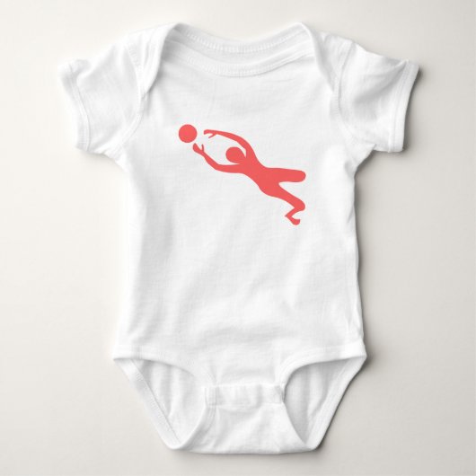 Goal Keeper - Tropisch roze Romper (Voorkant)