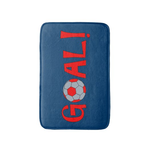 Goal - Soccer Bathroom Accessory - Bath Mat (Voorkant Verticaal)
