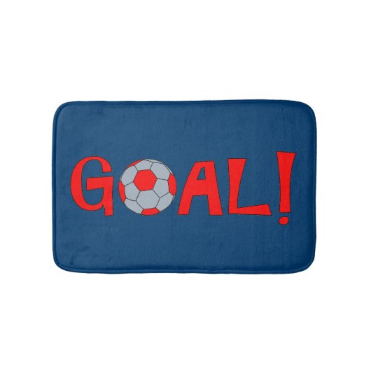 Goal - Soccer Bathroom Accessory - Bath Mat (Voorkant)