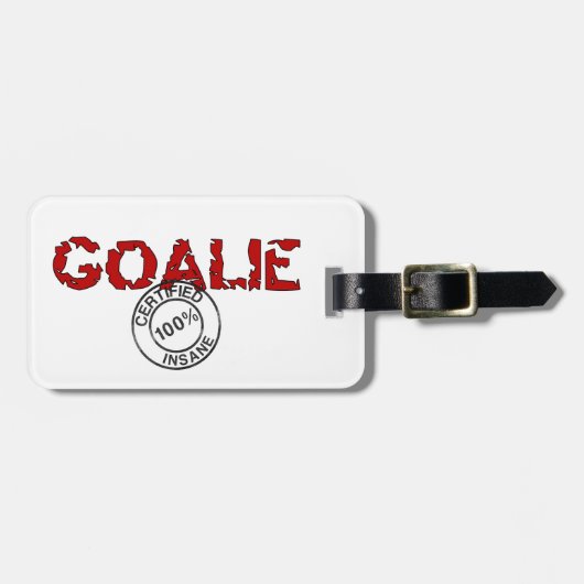 Goalie Bagagelabel (Voorkant horizontaal)