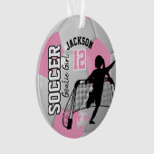 Goalie de football rose et blanc (devant)