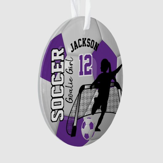 Goalie de soccer violette et blanche (devant)