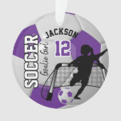 Goalie de soccer violette et blanche (devant)