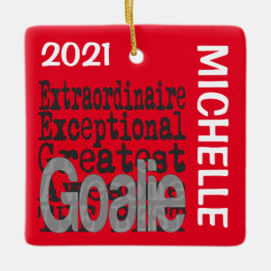 Goalie Extraordinaire CUSTOM Keramisch Ornament