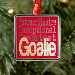 Goalie Extraordinaire Metalen Ornament