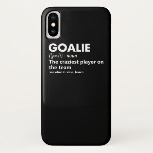 Goalie Goalkeeper Definition Soccer Hockey iPhone X Hoesje