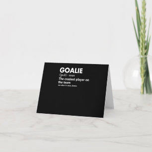 Goalie Goalkeeper Definition Soccer Hockey Kaart