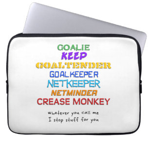 Goalie Names Laptop cover Sleeve