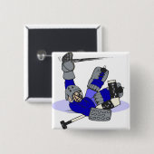 Goalie Save Vierkante Button 5,1 Cm (Voorkant /achterkant)