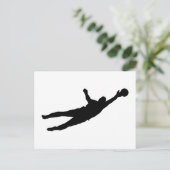 Goalie spaart briefkaart (Staand voorkant)