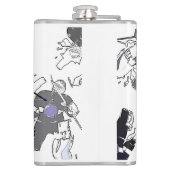 Goalies Rock! Hockey Player Heupfles (Achterkant)