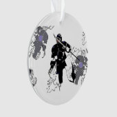 Goalies Rock! Hockey Player-Ornament Ornament (voorkant)