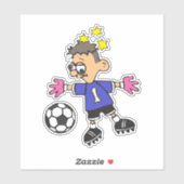 Goalkeeper de soccer Autocollant Vinyl Coupé Perso (Feuille)
