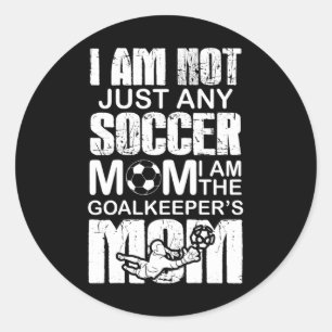 Goalkeeper mam Soccer Goalie mammammoeder Ronde Sticker