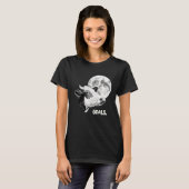 Goals Cow Moon Motivational Quote Inspiration T-shirt (Voorkant volledig)