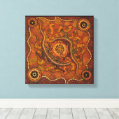 Goanna Dreaming Canvas Afdruk (Insitu (Houten vloer))