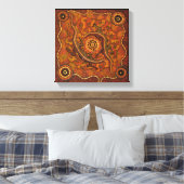Goanna Dreaming Canvas Afdruk (Insitu (Slaapkamer))