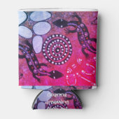 Goanna dromen roze in Centraal-Australië Blikjeskoeler (Voorkant)