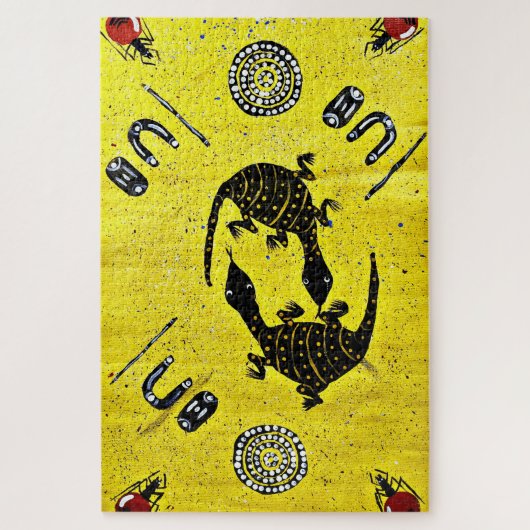 Goanna en Honey Ants Bushtucker Legpuzzel (Verticaal)