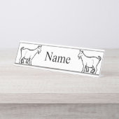 Goat Animal Thunder_Cove Bureau Naambordje (Voorkant)