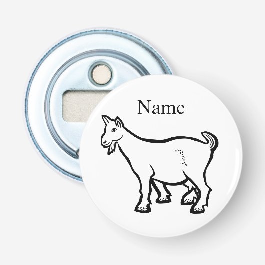 Goat Animal Thunder_Cove Button Flesopener (Voorkant)