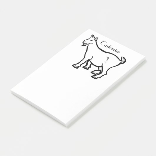 Goat Animal Thunder_Cove Post-it® Notes (Schuin)