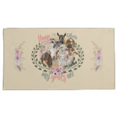 GOAT ART | Thuis is waar mijn geiten GetYerGoat Kussensloop (Voorkant-Rechts)