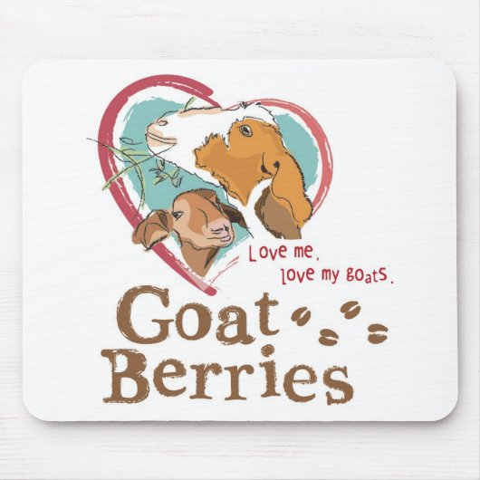 Goat Berries Mousepad Muismat (Voorkant)
