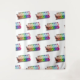 Goat Boy Rainbow Wandkleed