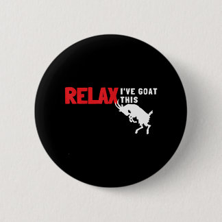 Goat Calm Down Farmer Boerderij Relax Ik heb dit g Ronde Button 5,7 Cm