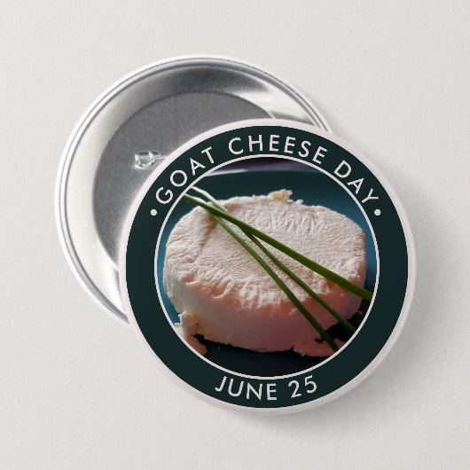 Goat Cheese Day Ronde Button 7,6 Cm (Voorkant /achterkant)