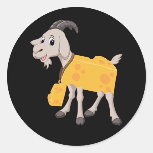 Goat Cheese for Goat Cheese Lovers Ronde Sticker (Voorkant)