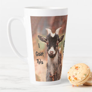 Goat Cute Funny, ik ga hier naartoe Latte Mok