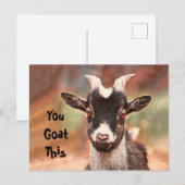 Goat Cute Funny You Goat this Briefkaart (Voorkant / Achterkant)