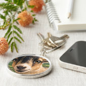 Goat Cute Keychain – Adorable Design Key Ring Gift (Zijkant)