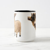 Goat Cute Peeking Coffee Mug (Centre)