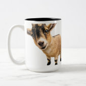 Goat Cute Peeking Coffee Mug (Gauche)