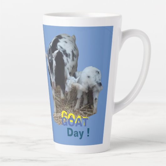GOAT Day Cust. BG-kleurenlatte Mok (Rechts)