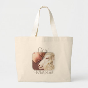 Goat Gifts Goat Whisperer Grote Tote Bag