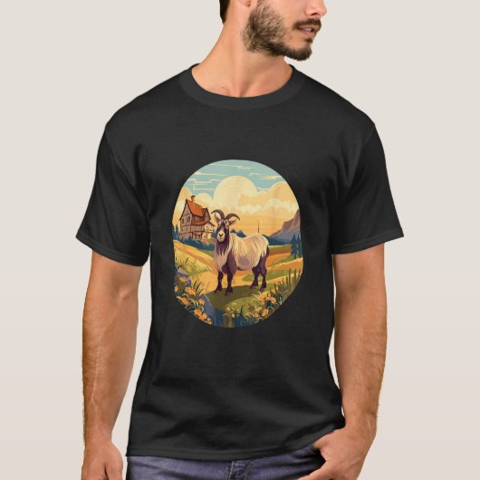 Goat Goat Farm Farmer 1 T-shirt (Voorkant)