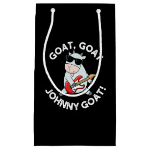 Goat Goat Johnny Goat Funny Animal Pun Dark BG Klein Cadeauzakje